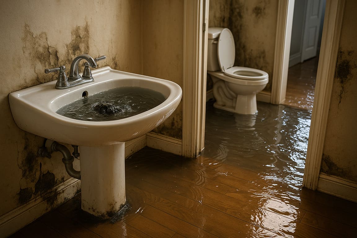 Clogged drains can cause larger misses if ignored Clogged drains can cause larger misses if ignored