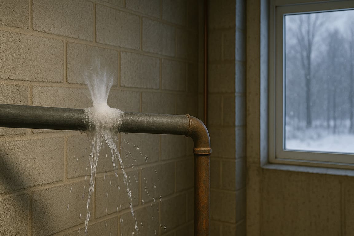 Frozen Water Pipe in Basement Knoxville Frozen Water Pipe in Basement Knoxville