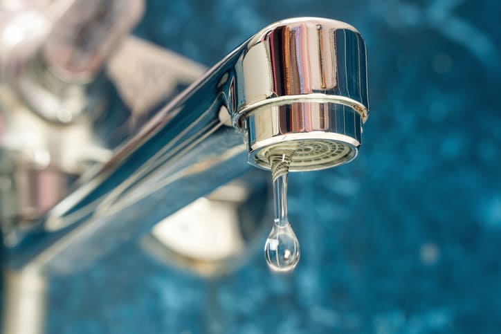 Sign of low water pressure at home