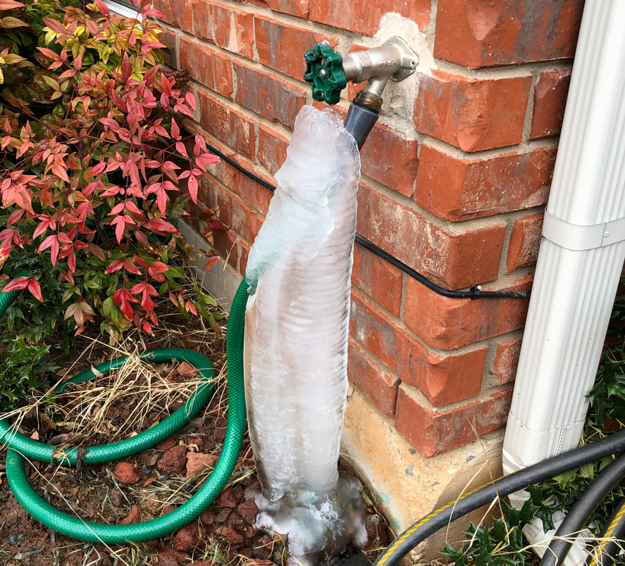Disconnect and Drain Outdoor Hoses and Faucets