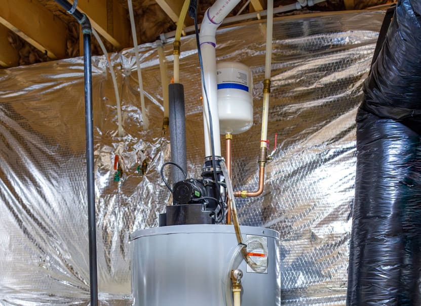 expansion tank on a gas water heater